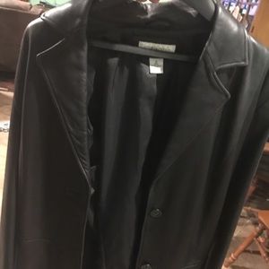 Preston & York leather coat